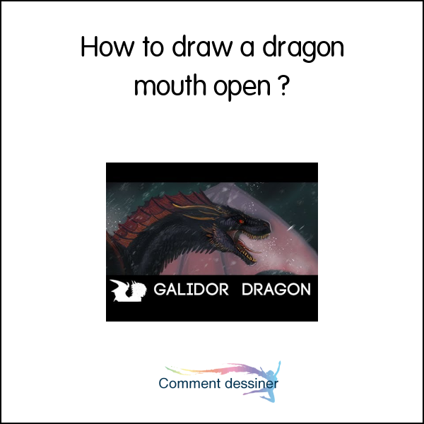 How to draw a dragon mouth open